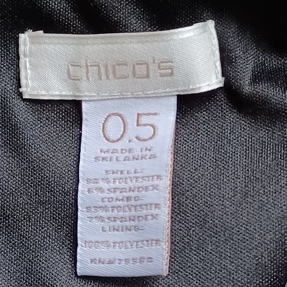 Chico's Sheath Dress Size 6 Blue Fade to Black Paisley - Picture 7 of 11